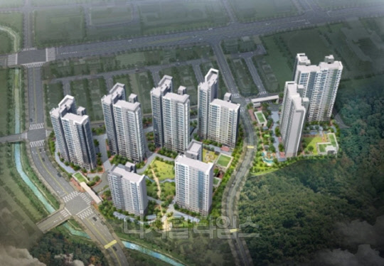 의왕 장안지구 파크 2차 푸르지오 조감도<대우건설 제공>